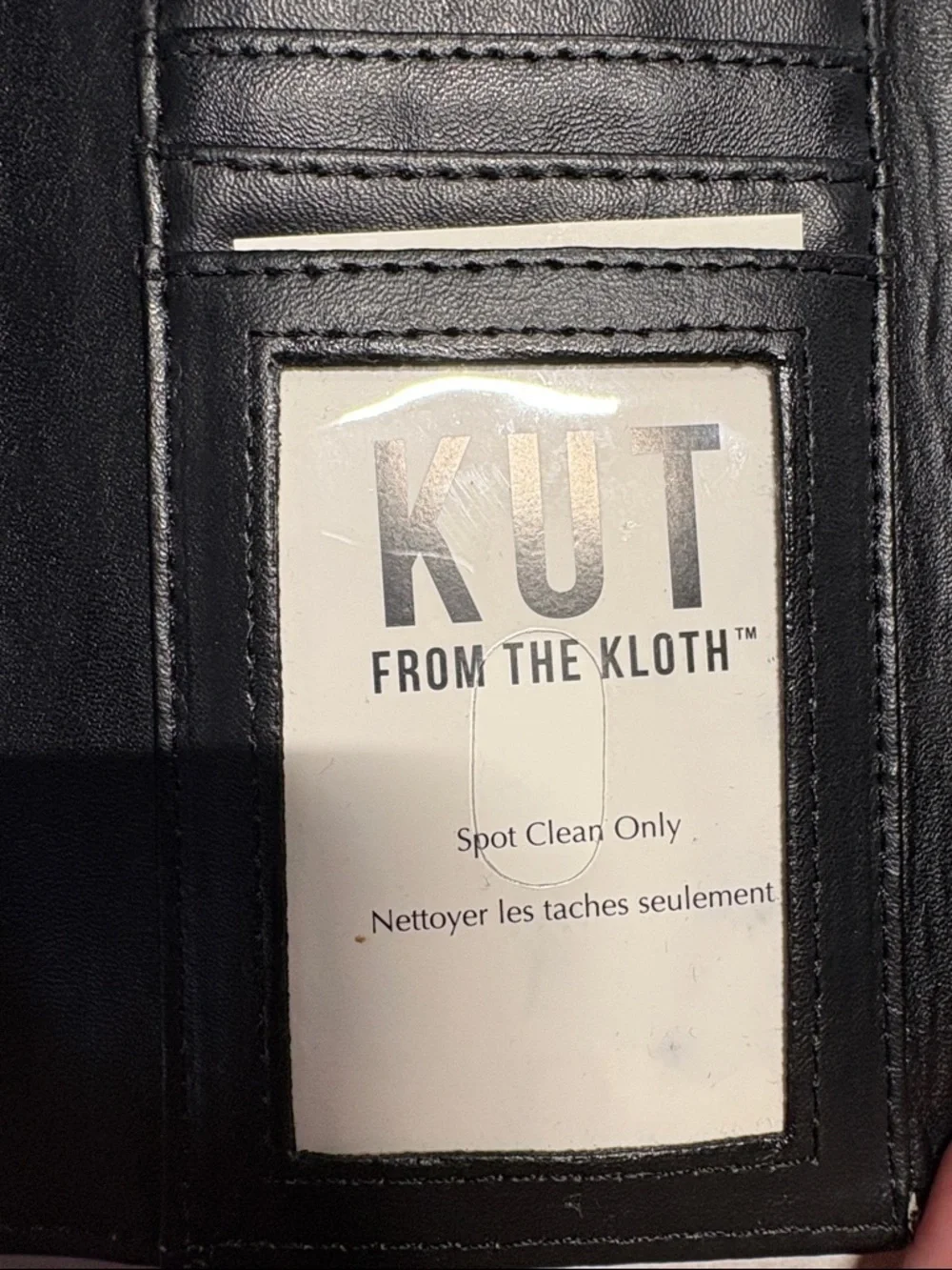 Kut from the Kloth Black & White Striped Wallet